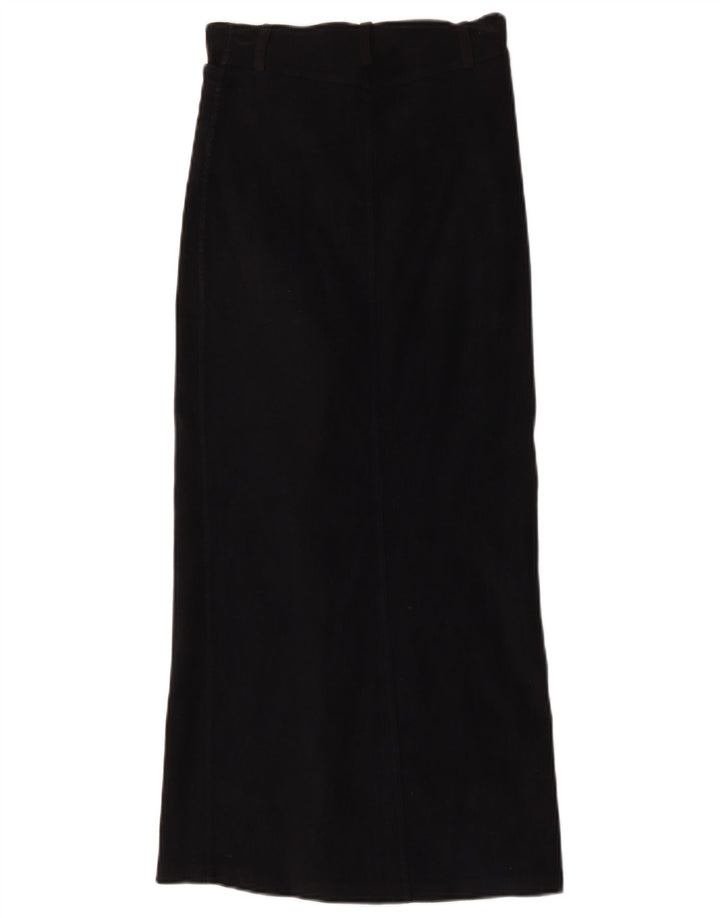 Saia feminina maxi veludo Charro IT 42 médio W26 algodão preto