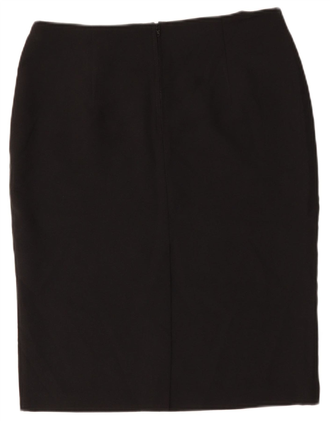 Saia lápis feminina Marks & Spencer UK 12 médio W34 poliéster preto