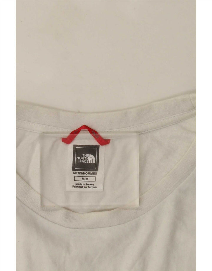 Camiseta gráfica masculina The North Face Top médio branco