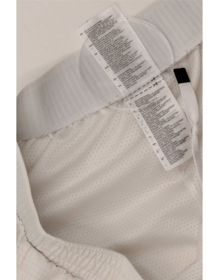 Shorts esportivos masculinos Adidas XL branco xadrez poliéster