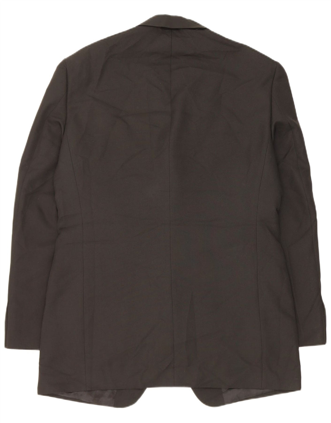 Jaqueta blazer masculina longa de 3 botões Marks & Spencer Reino Unido 40 médio preto
