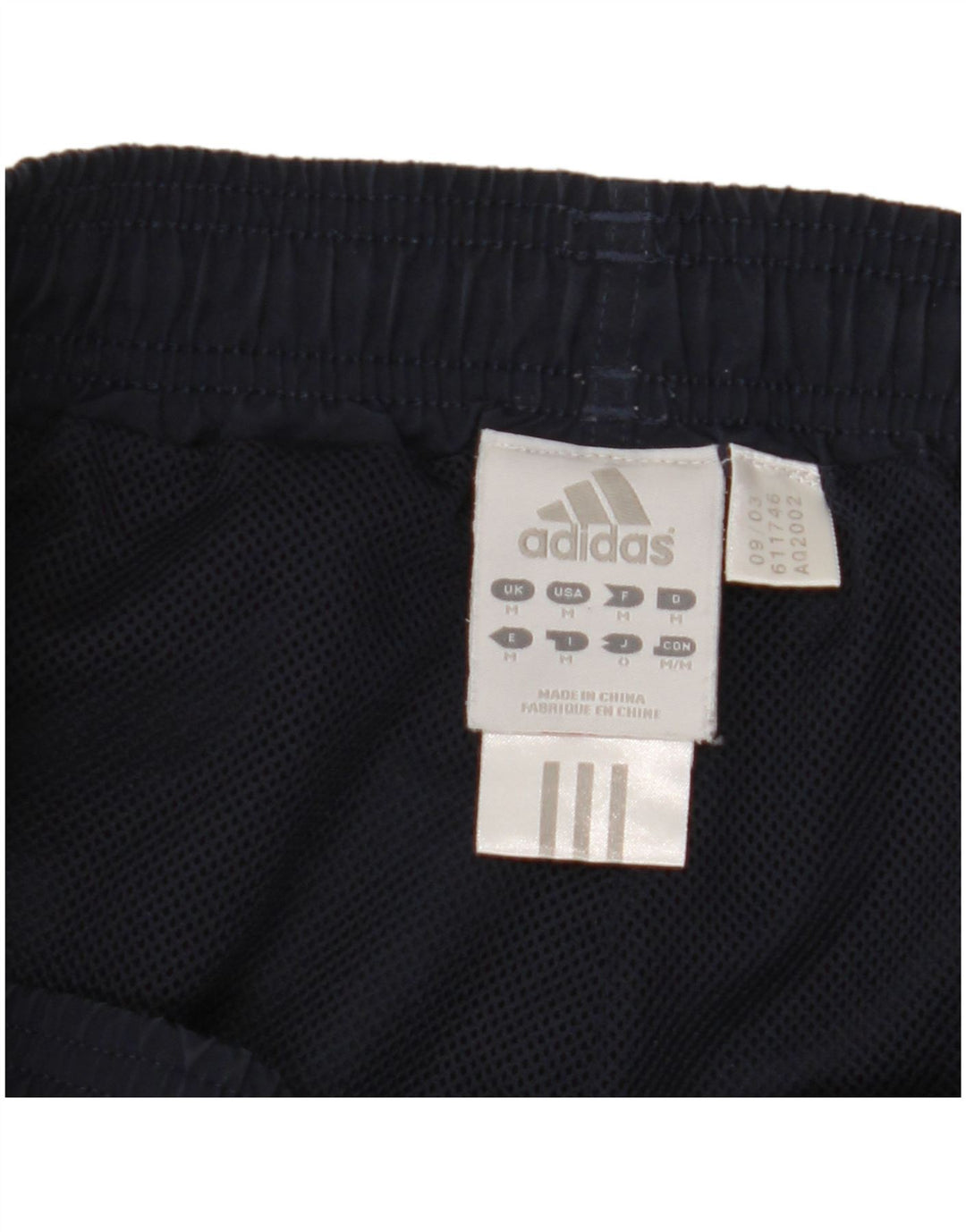 Shorts esportivos masculinos Adidas médio azul marinho poliéster