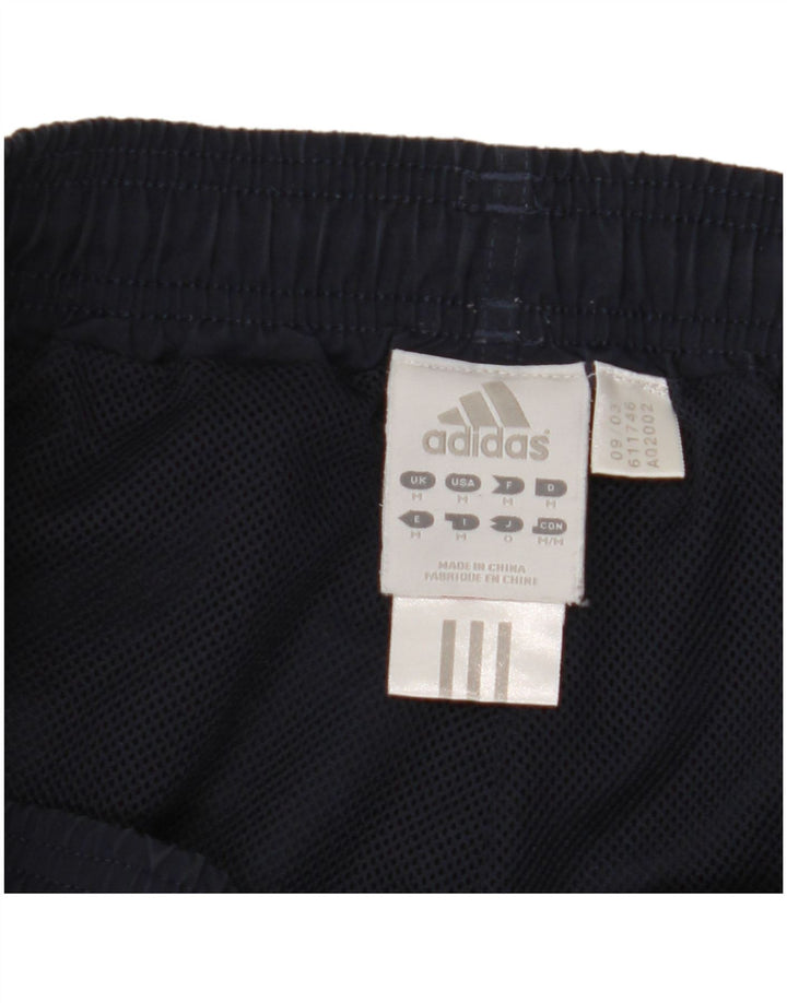 Shorts esportivos masculinos Adidas médio azul marinho poliéster