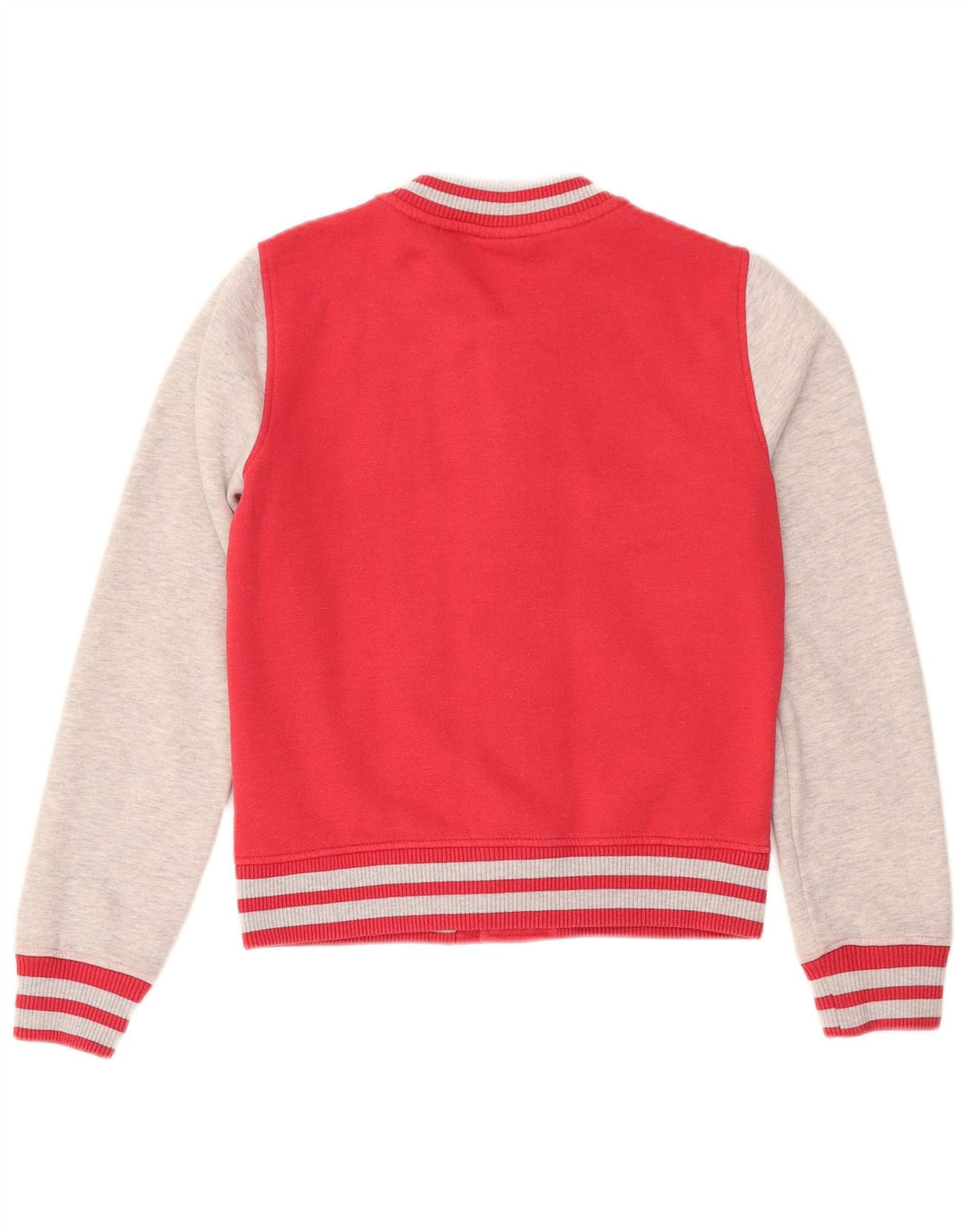 Superdry Womens Varsity Jacket UK 10 pequeno algodão colorblock vermelho