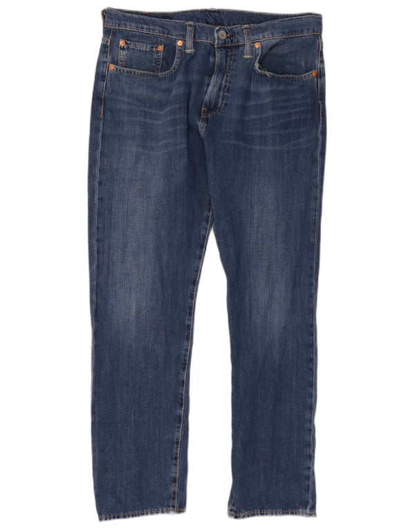 Levi's Masculino 502 Tapered Jeans W32 L30 Azul Algodão