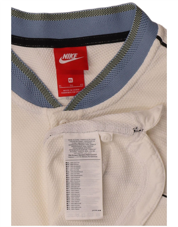 Camisa polo masculina Nike XL algodão branco