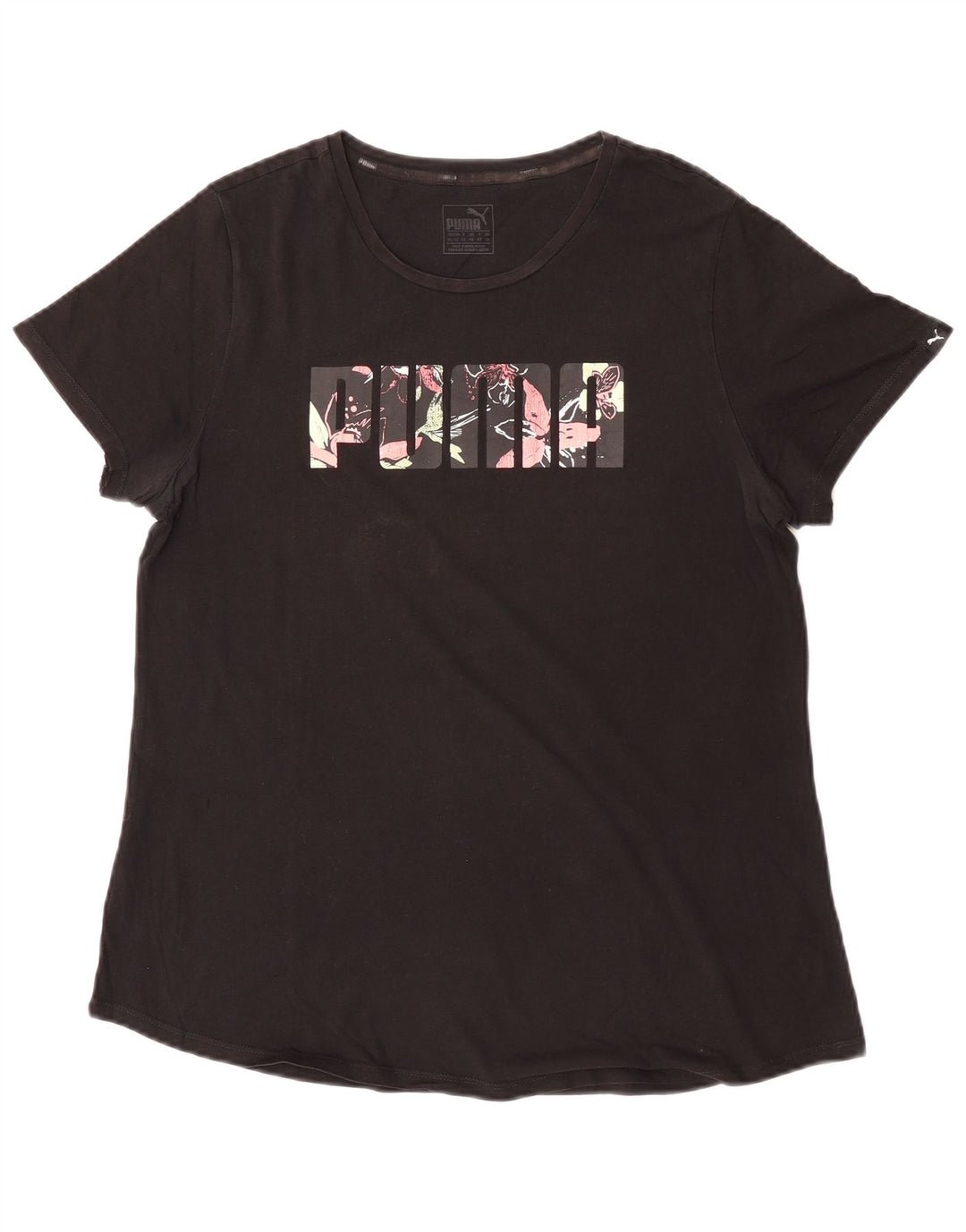 Puma Camiseta Feminina Graphic Top UK 16 Grande Preto