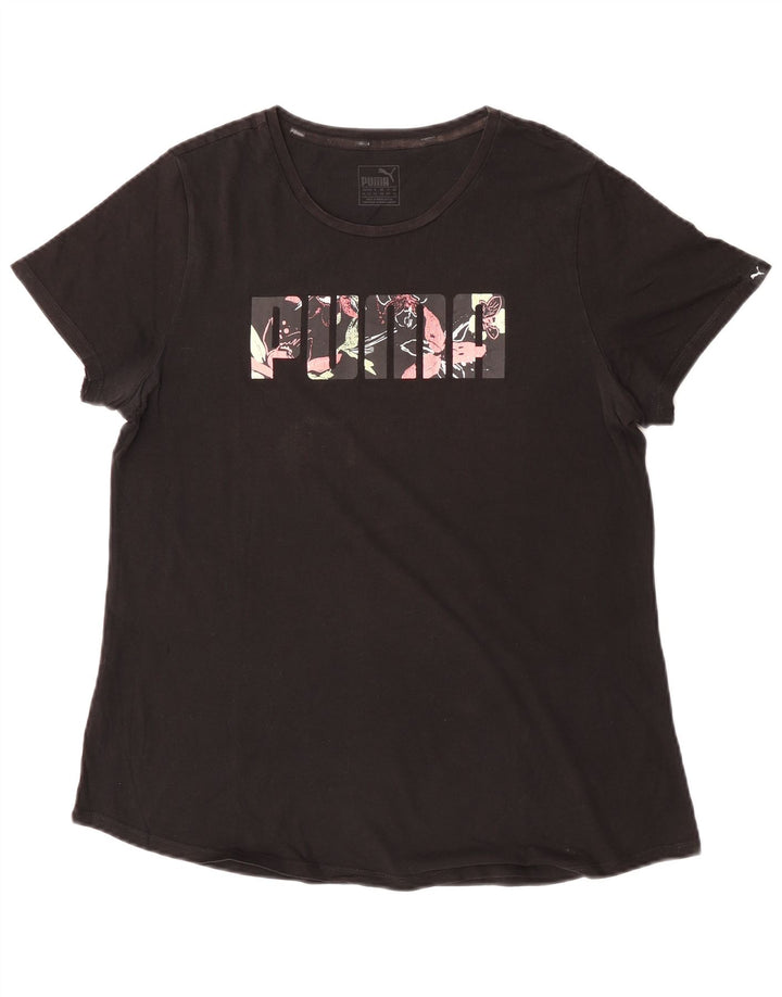 Puma Camiseta Feminina Graphic Top UK 16 Grande Preto