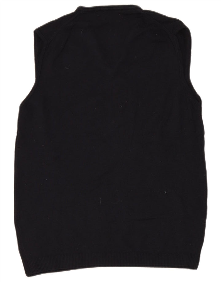 Regata masculina ZARA com colete grande de lã azul marinho