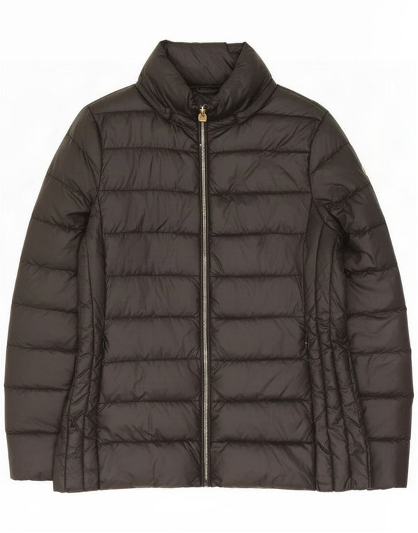 Jaqueta acolchoada feminina Michael Kors Reino Unido 14 Nylon preto médio