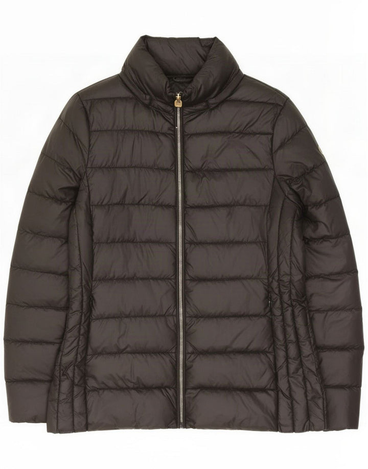 Jaqueta acolchoada feminina Michael Kors Reino Unido 14 Nylon preto médio