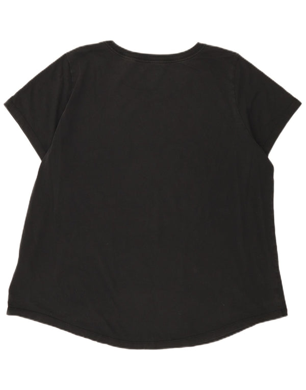 Camiseta Nike feminina gráfica Top UK 18 XL algodão preto