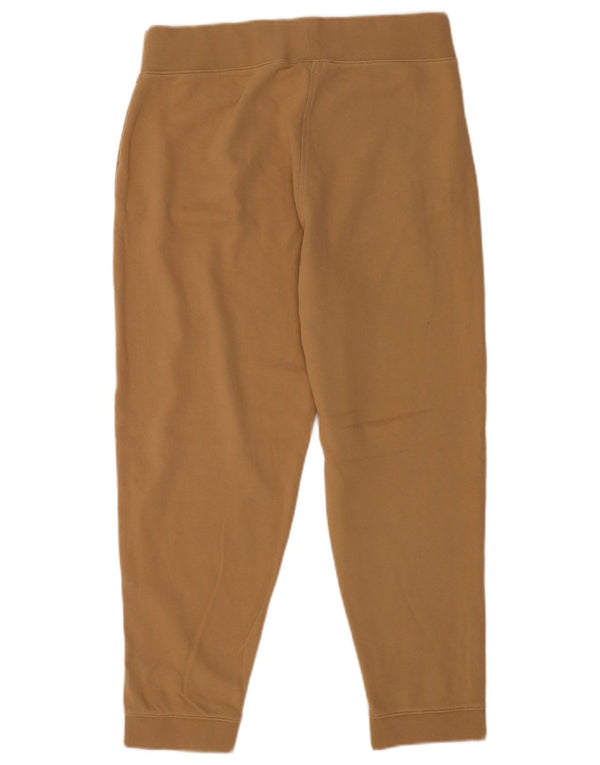 Hugo Boss Womens Joggers Capri Calças Reino Unido 16 Grande Algodão Marrom