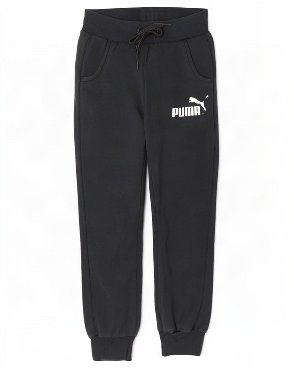 Calça esportiva feminina Puma Graphic Joggers UK 8 pequena preta