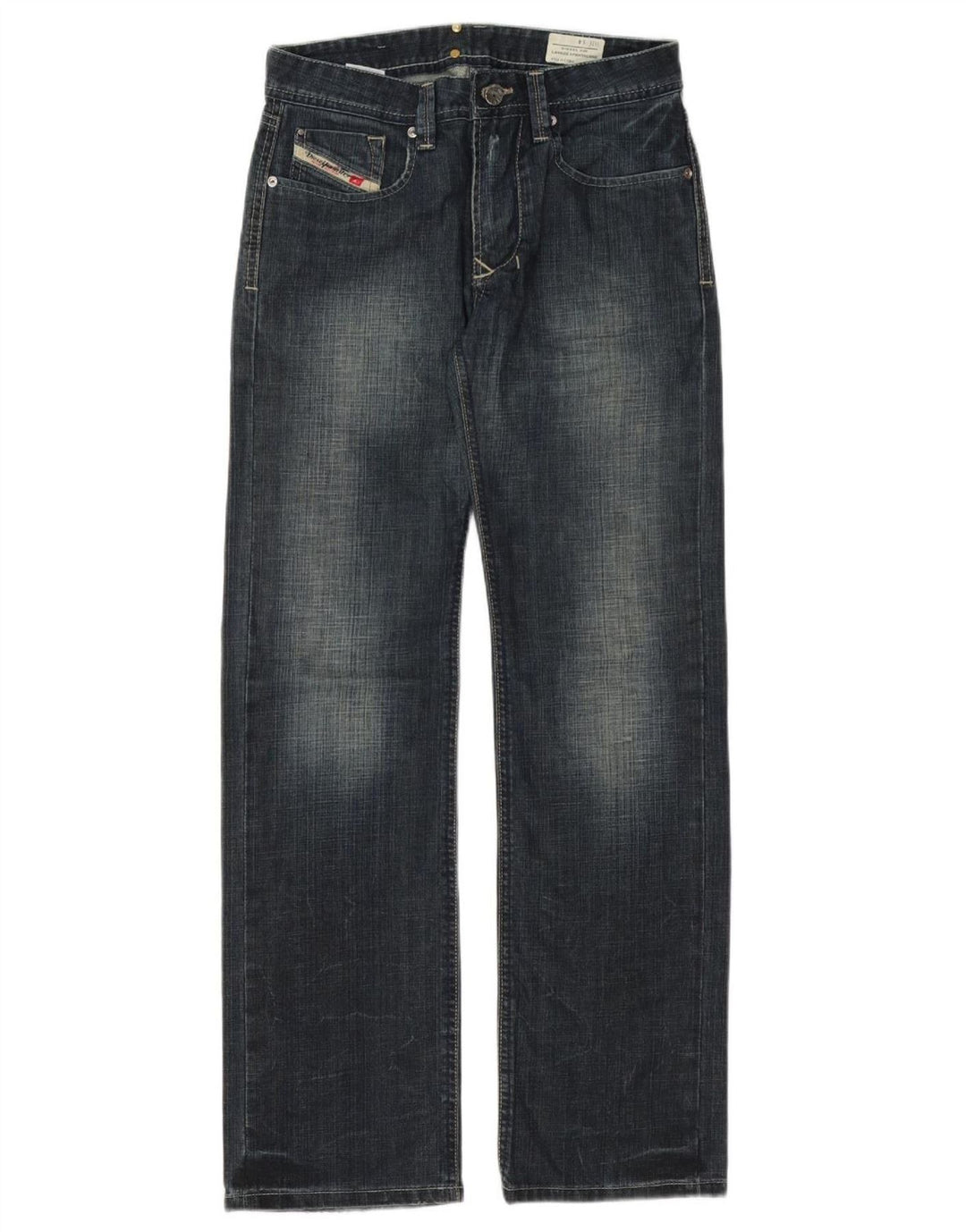 DIESEL Meninos Larkee Straight Jeans 13-14 Anos W30 L31 Azul Marinho Algodão