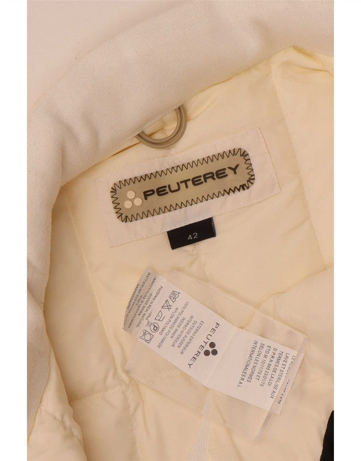 Colete acolchoado feminino PEUTEREY EU 42 grande nylon branco