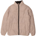 Jaqueta acolchoada Jack & Jones Boys 11-12 anos poliéster bege