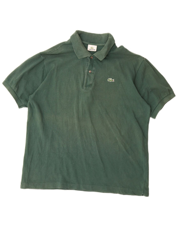 Camisa polo masculina Lacoste tamanho 6 XL algodão verde