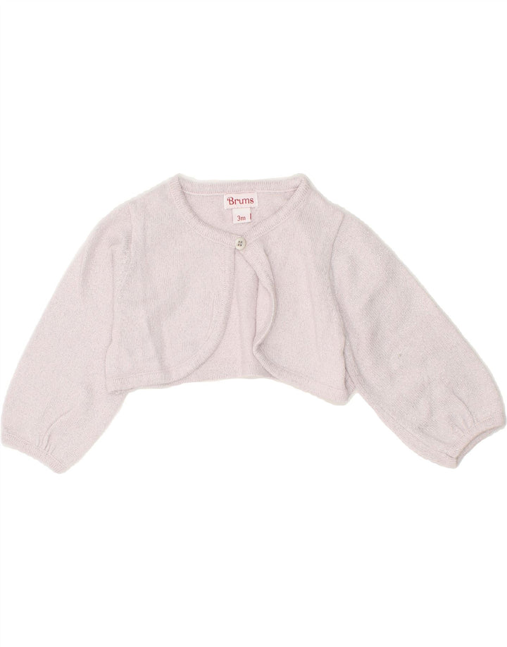 BRUMS Baby Girls Bolero Cardigan Sweater 0-3 Months Pink Vintage Brums and Second-Hand Brums from Messina Hembry 
