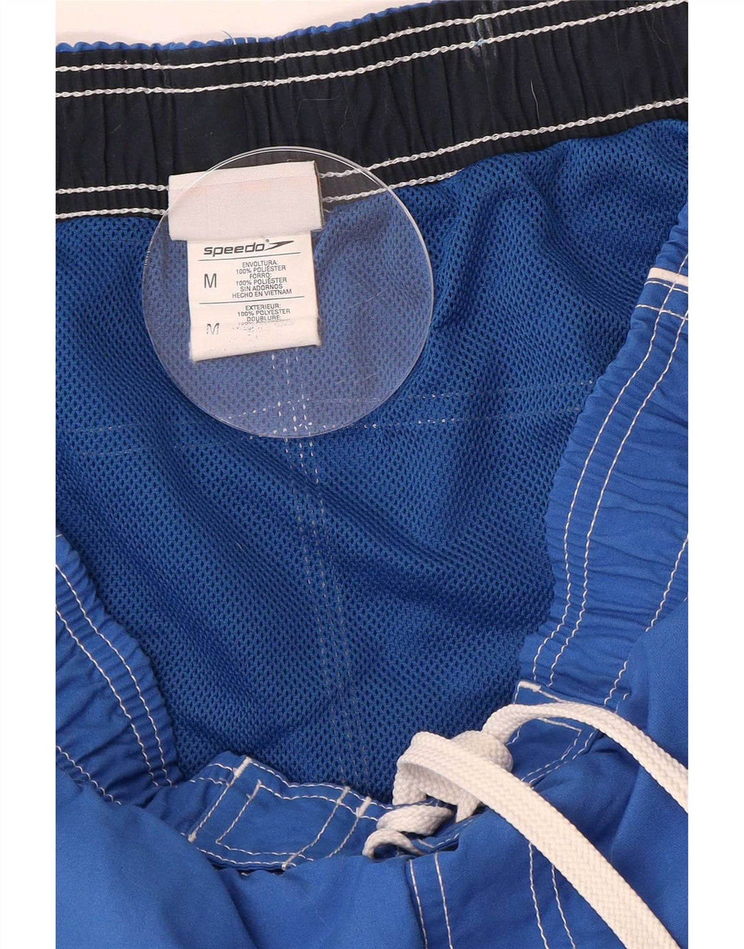 Speedo Shorts de natação masculino poliéster azul médio