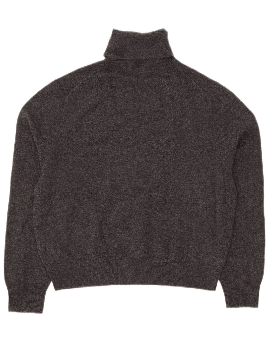 Suéter feminino Massimo Dutti com gola redonda e corte curto Reino Unido 10 pequeno cinza