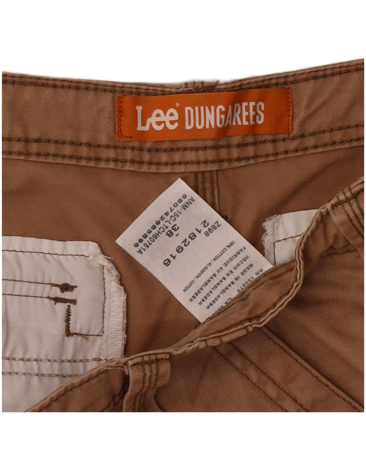 Lee Mens Cargo Shorts W38 XL Algodão Bege