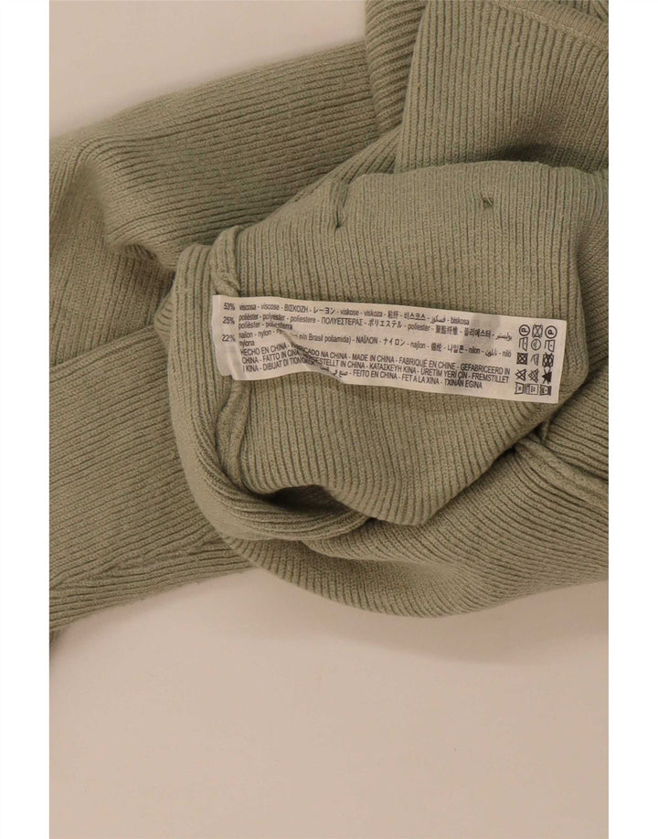 Macacão feminino Zara UK 8 pequeno viscose verde