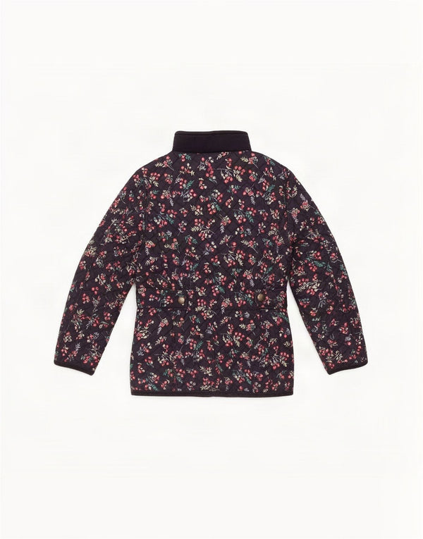 Jaqueta Joules Meninas Acolchoada 5-6 Anos Poliéster Floral Azul Marinho