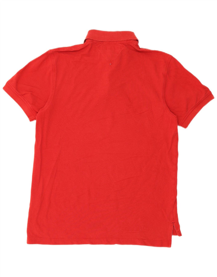 Camisa polo masculina Tommy Hilfiger médio algodão vermelho