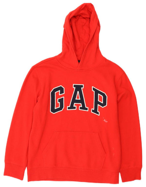 Jumper com capuz gráfico Gap Boys 11-12 anos 2XL algodão vermelho