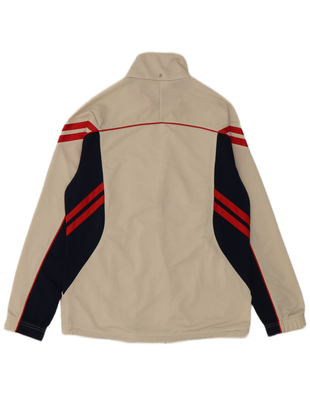 Asics Mens Tracksuit Top Jacket Médio Bege Colourblock Poliéster