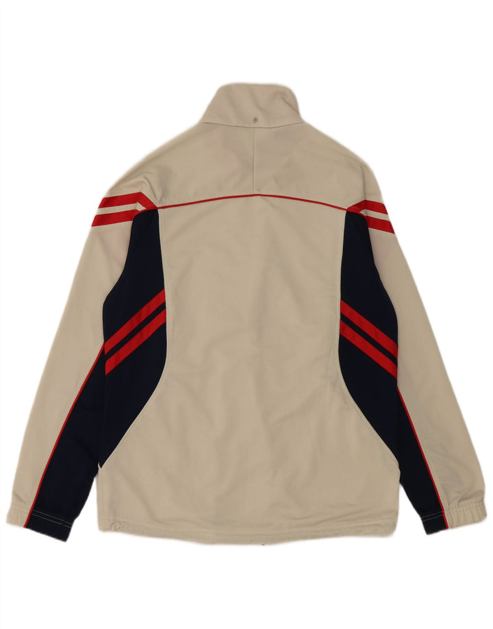 Asics Mens Tracksuit Top Jacket Médio Bege Colourblock Poliéster