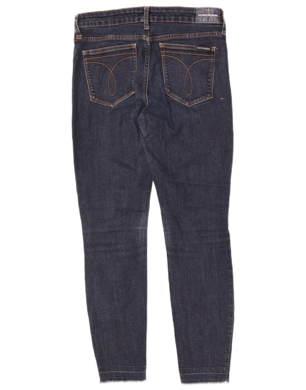 Calça jeans skinny feminina Calvin Klein W29 L28 algodão azul marinho