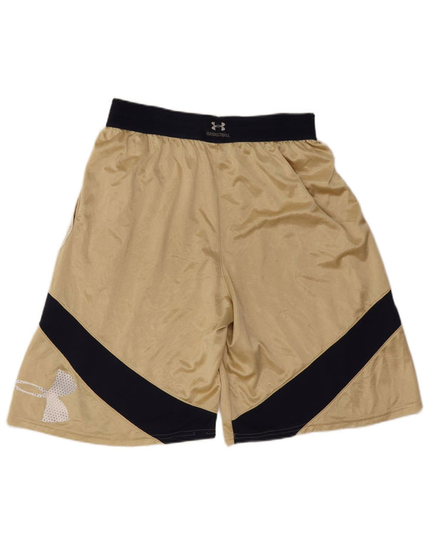 Under Armour Mens Graphic Sport Shorts Grande Dourado Colorblock Poliéster