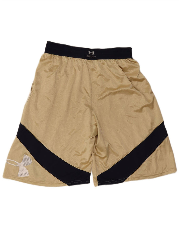 Under Armour Mens Graphic Sport Shorts Grande Dourado Colorblock Poliéster
