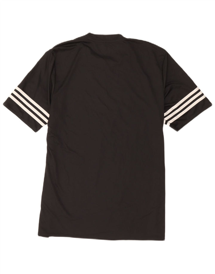 Adidas Mens Climalite Camiseta Top Grande Poliéster Preto