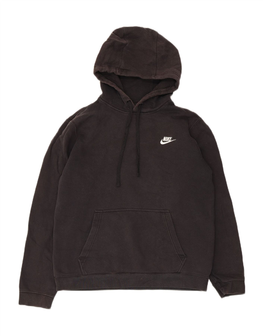 Nike Mens Hoodie Jumper Médio Algodão Preto