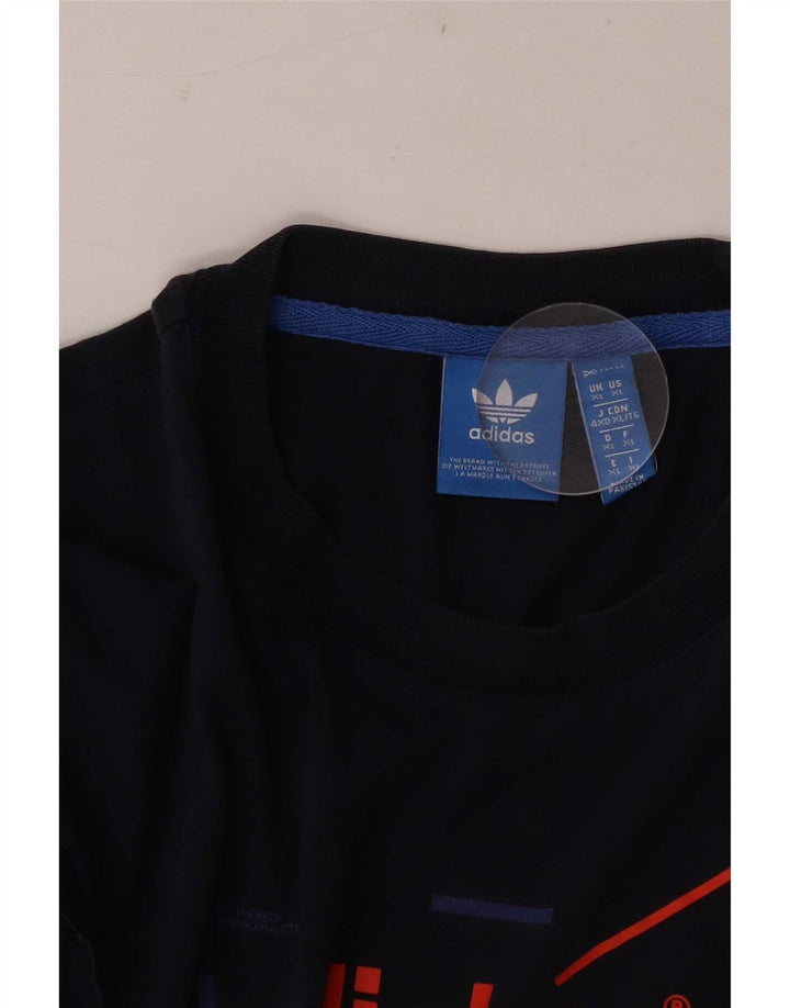 Camiseta Adidas Masculina Graphic Top XL Azul Marinho