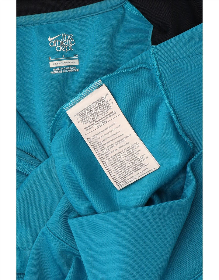 Nike Mens Tracksuit Top Jacket Pequeno Azul Colorblock Poliéster