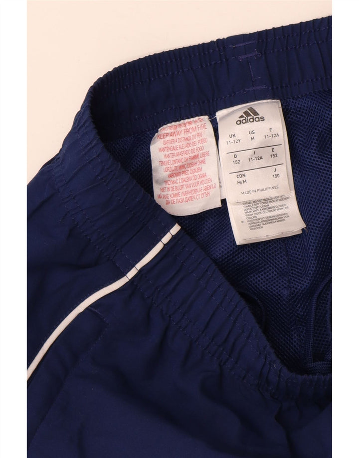 Calças de treino ADIDAS menino 11-12 anos azul marinho poliéster