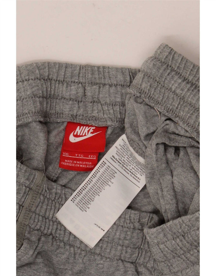 Shorts esportivos masculinos Nike 2XL algodão cinza