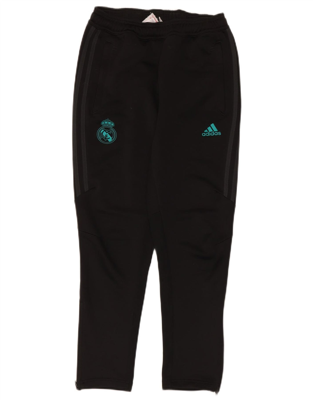 Calças de treino ADIDAS Menino Real Madrid 11-12 anos preto poliéster