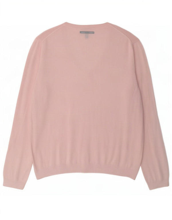 Suéter masculino Gant com decote em V 3XL algodão rosa