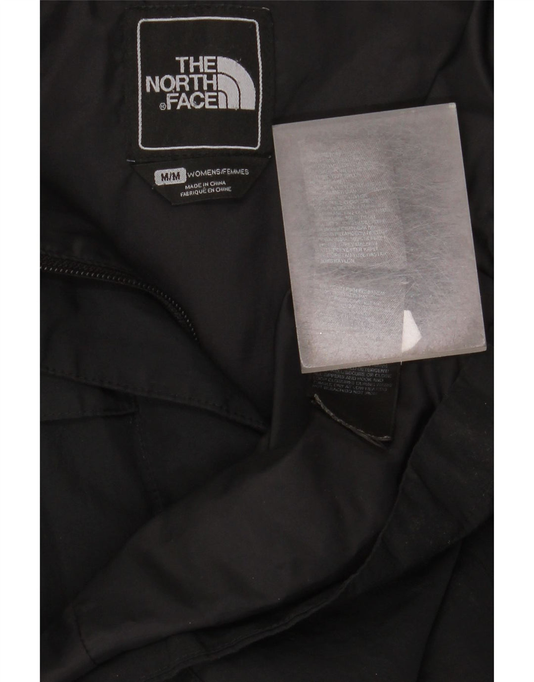Trench Coat feminino com capuz The North Face UK 14 poliéster preto médio