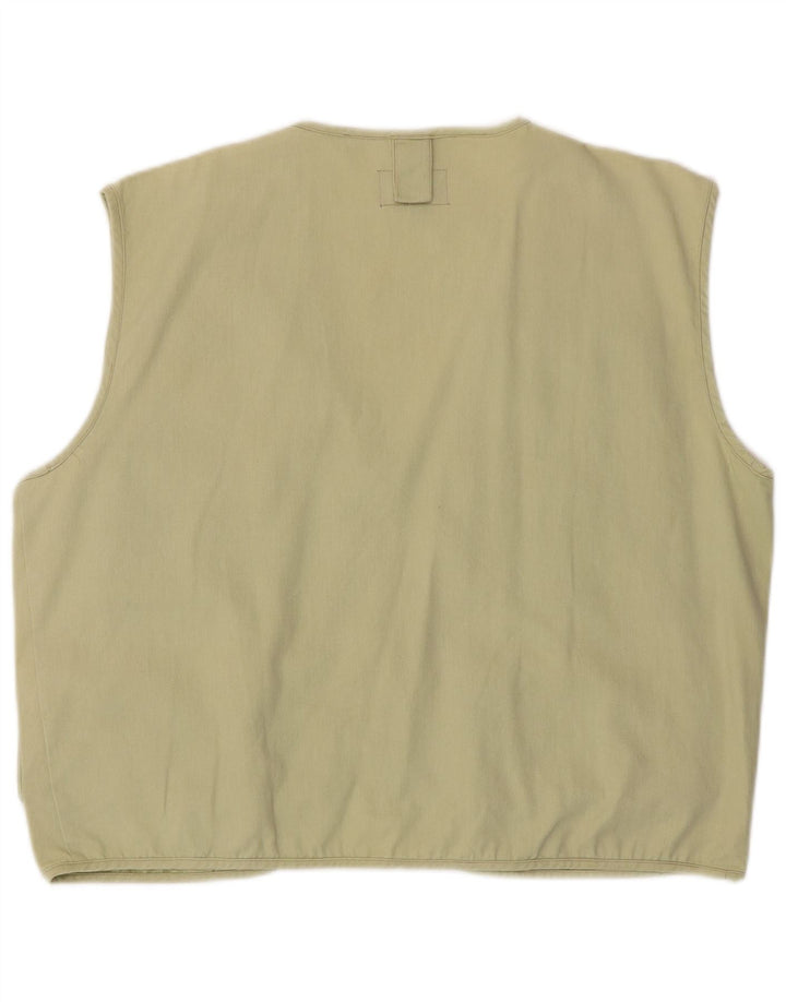 Colete utilitário masculino vintage UK 38 verde médio