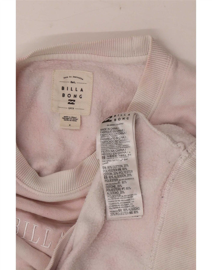 Suéter gráfico feminino Billabong UK 14 médio rosa tie-dye