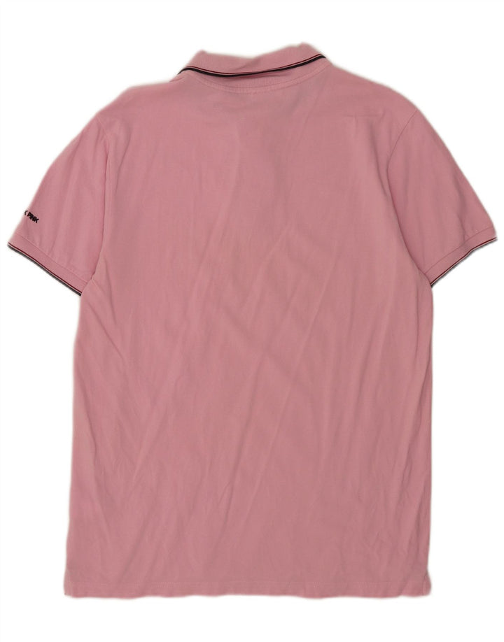 Camisa polo masculina Think Pink grande algodão rosa