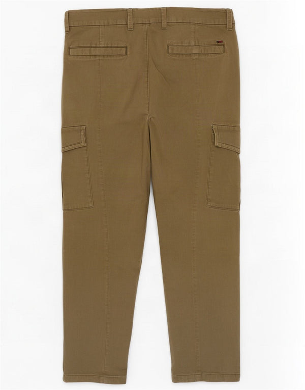Calça cargo slim masculina Tommy Hilfiger W30 L27 algodão cáqui