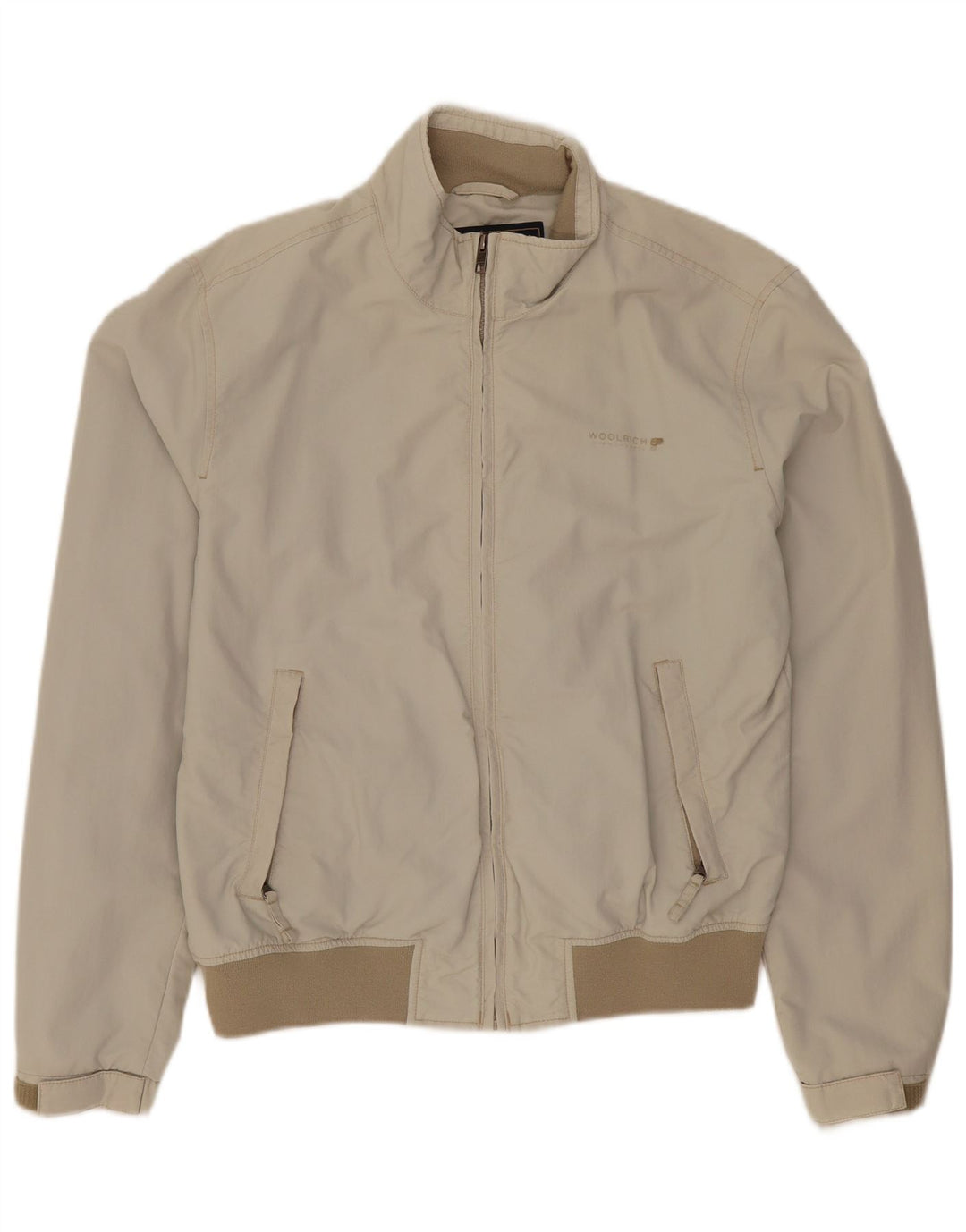Jaqueta bomber Woolrich Boys 15-16 anos XL bege nylon