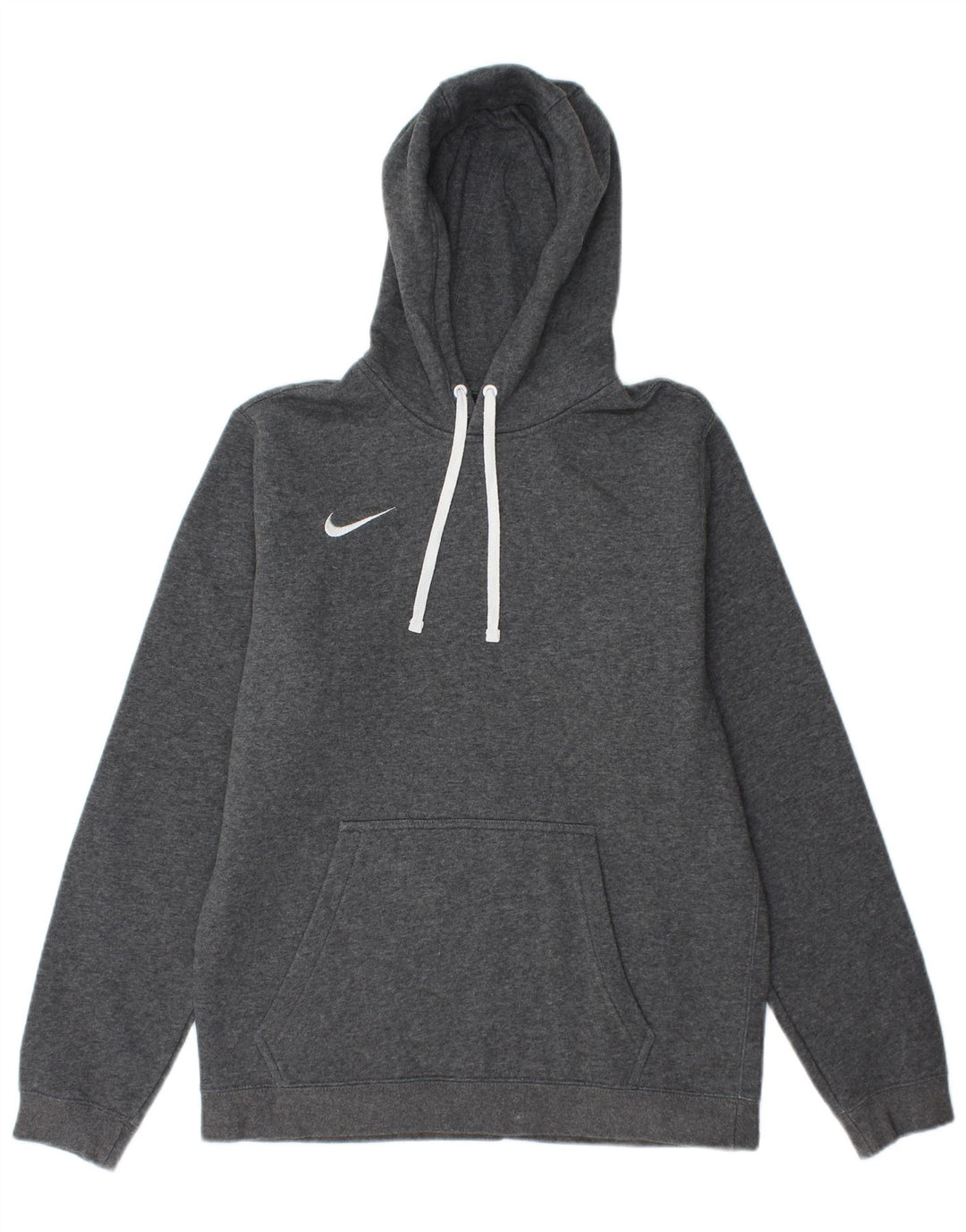 NIKE Mens Hoodie Jumper Médio Cinza Algodão